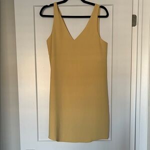Reitmans Yellow V-Neck Dress